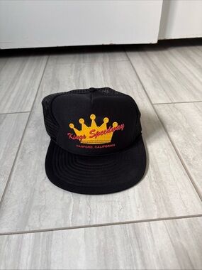 Black trucker hat Kings Speedway California